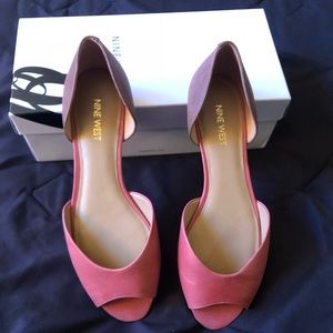 Multi color peep toes